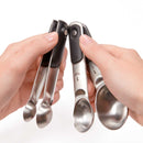 4-piece stainless steel measuring spoon set