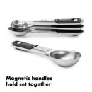 4-piece stainless steel measuring spoon set