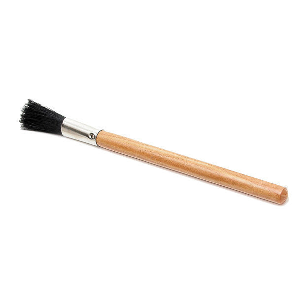 wooded handle espresso and grinder brush