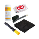 grinder cleaning kit bundle with grindz, wipz, a pallo grinder brush, a synthetic brush, and  black microfiber cloth