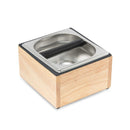 barista basics maple knockbox six by six by four inches