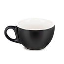 black cappuccino cup and saucer set