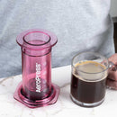 aeropress clear pink espresso brewer