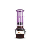 aeropress clear purple espresso brewer