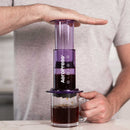 aeropress clear purple espresso brewer