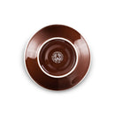 brown demi cup and saucer set