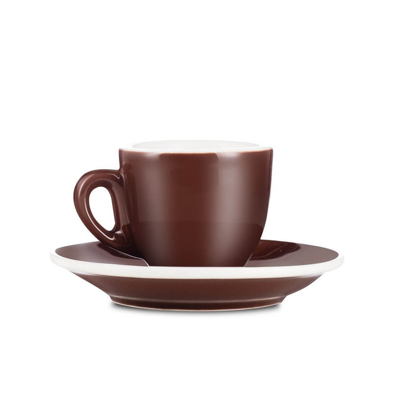 brown demi cup and saucer set