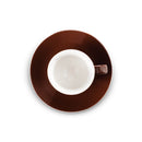 brown demi cup and saucer set