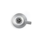 gray demi cup and saucer