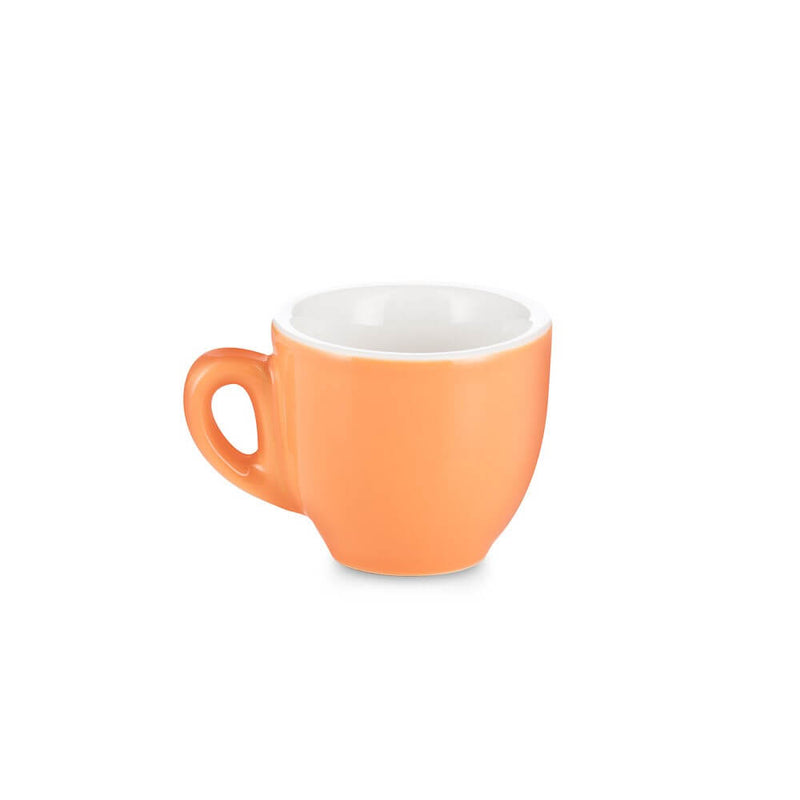 orange espresso cup and saucer set