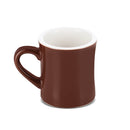 brown porcelain diner mug