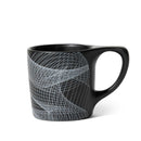 lino dots to lines black diner mug