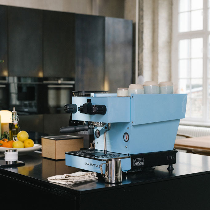 blue linea mini espresso machine