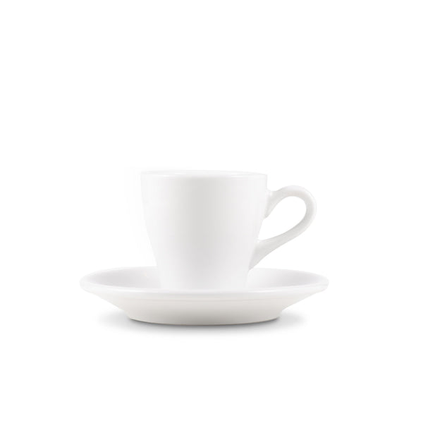Loveramics Tulip Style Espresso Cup & Saucer - White (2.7oz/80ml)