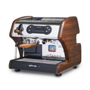 lucca mini home espresso machine walnut