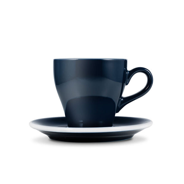 Loveramics Tulip Style Latte Cup & Saucer - Denim (9.5oz/280ml)