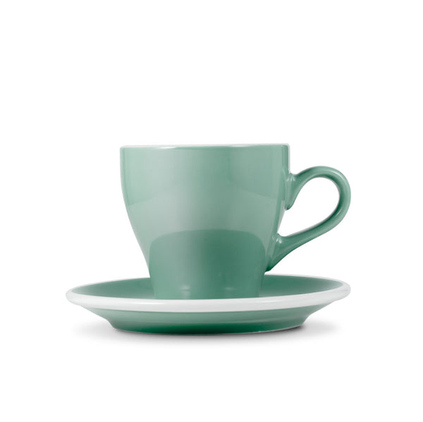 Loveramics Tulip Style Latte Cup & Saucer - Mint (9.5oz/280ml)