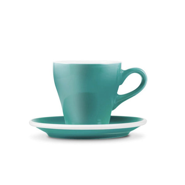 Loveramics Tulip Style Espresso Cup & Saucer - Teal (2.7oz/80ml)
