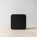 acaia umbra lunar scale black in use on an espresso machine