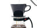 kalita style black ceramic dripper 102 with server