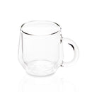 hearth 6 oz grey glass mug