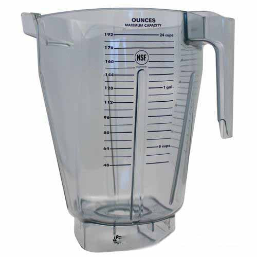 Vitamix 015896 1.5 Gallon Clear XL TRITAN® Copolyester Blender Jar for Vitamix Blenders