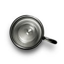 hearth 8 oz grey glass mug