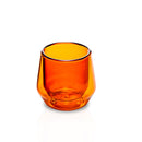 Hearth Double-Wall Glass Espresso Cup (2.5oz/75ml) - Amber, Set of 2