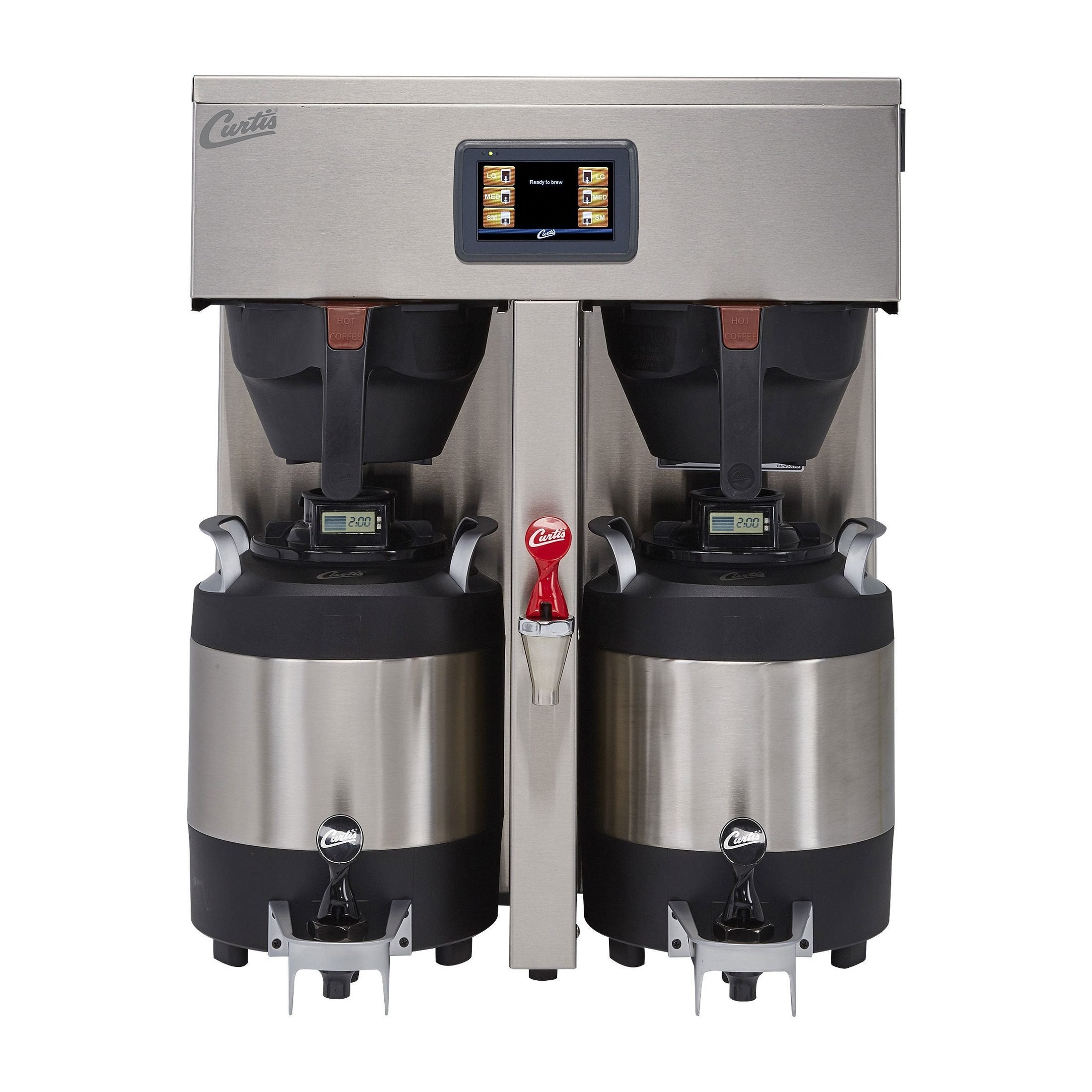 Wilbur Curtis G4 1.0 Gallon ThermoPro Twin Coffee Brewer - Silver