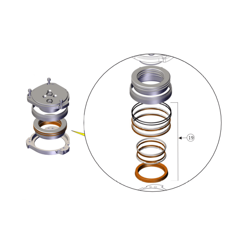 MASA-KOBA出品 La Marzocco KB90 Rebuild Kit for Straight In Group Head