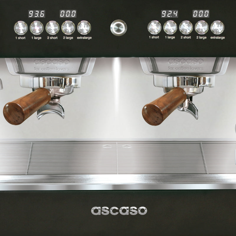 Ascaso Barista T Plus, Automatic 2 Group Espresso Machine, with Thermodynamic Technology (Black)