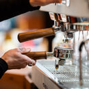 white barista t plus 2 group machine