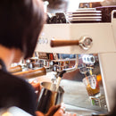 white barista t plus 2 group machine