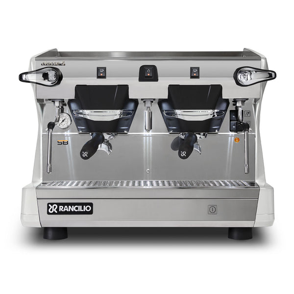 rancilio classe 5 s compact 1 group white espresso machine