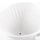 kalita white ceramic dripper wave design