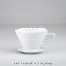 kalita wave 185 paper filter inside ceramic dripper