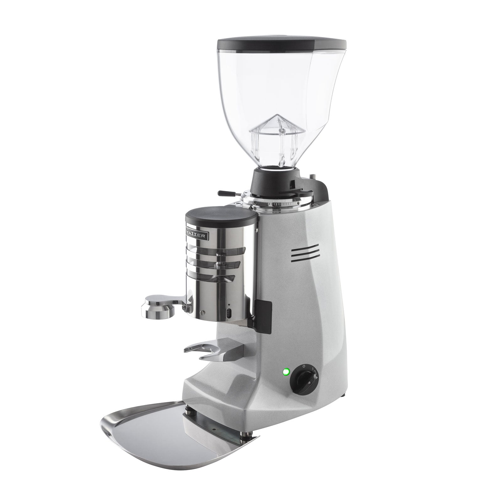 Mazzer Major V Manual Doser Commercial Espresso Grinder Silver