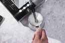steaming milk on an ascaso duo espresso machine