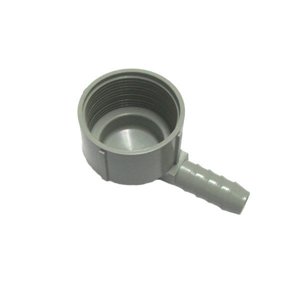 1-1/2" Gray Waste Water Drain Cup with 16mm Barb Elbow