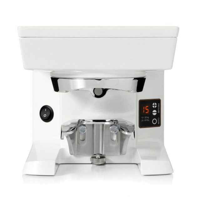 PUQpress M2 Automatic Tamper for Nuova Simonelli Mythos Pearl White