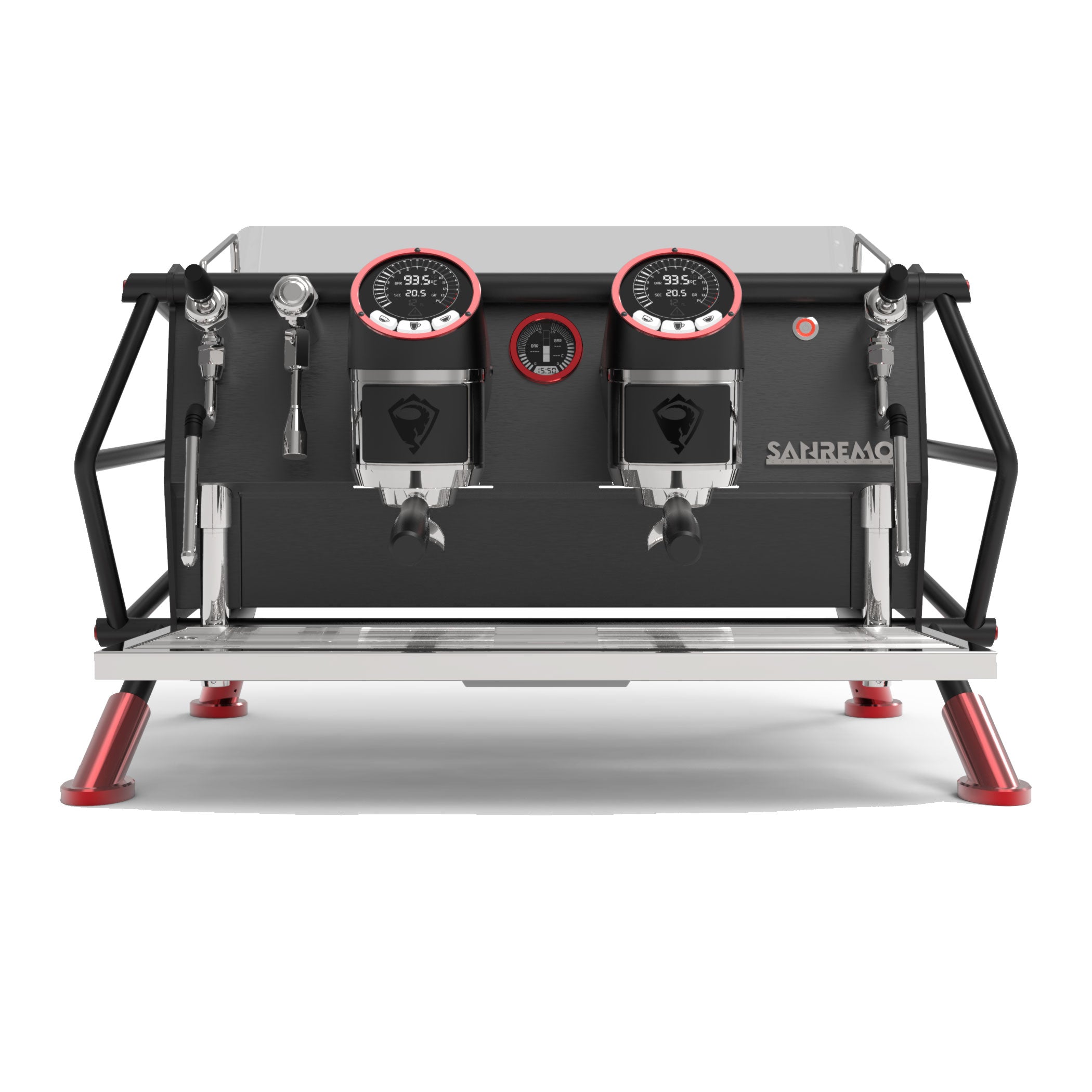 Sanremo Café Racer Naked 2 Group Volumetric Espresso Machine - Black/R