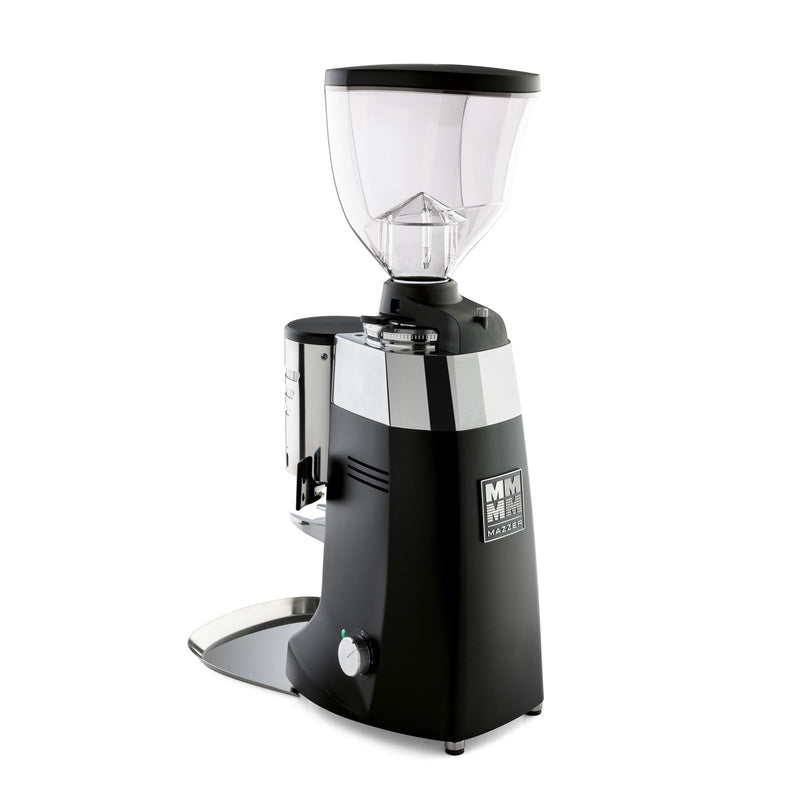 mazzer robur s automatic black espresso grinder doser