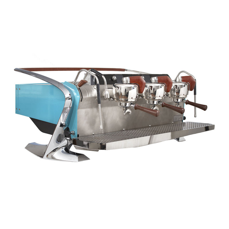slayer steam lp 3 group espresso machine turquoise