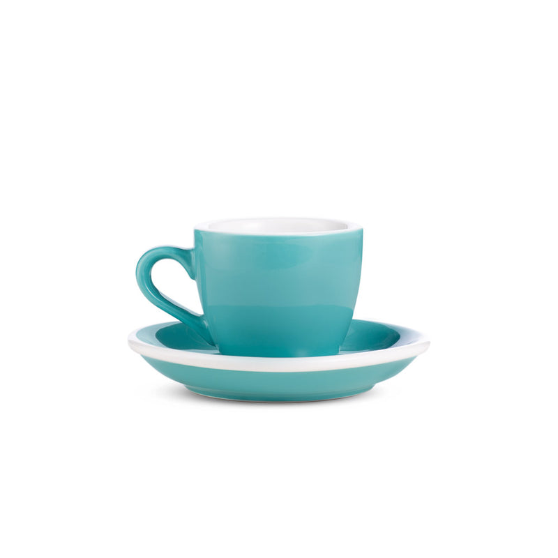 Loveramics Egg Style Espresso Cup & Saucer - White (2.7oz/80ml)