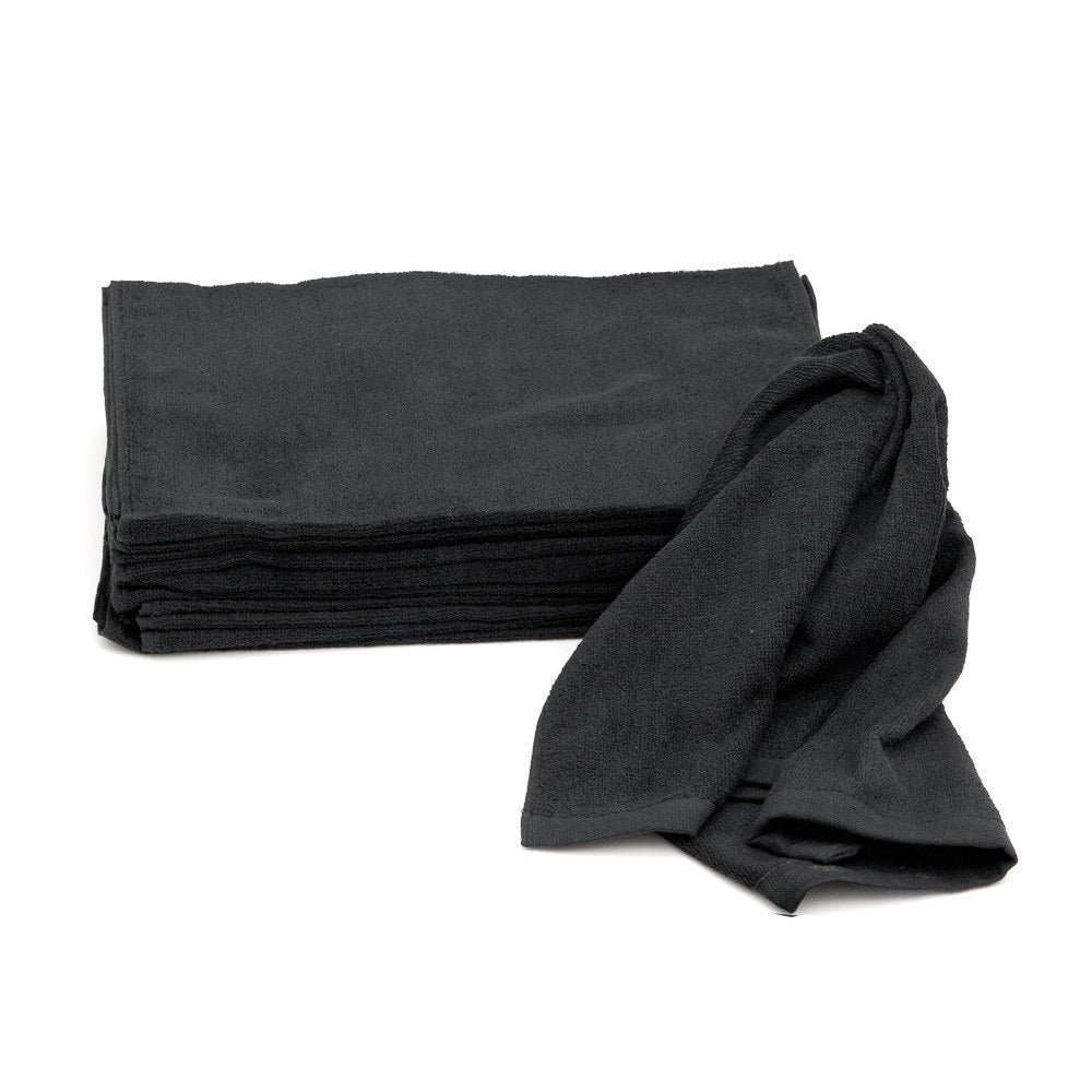 Black Bar Towels Bleach Safe 15 X 26 - 12 ct.