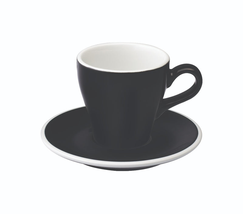Loveramics Tulip Style Cappuccino Cup & Saucer - White (6oz/180ml)