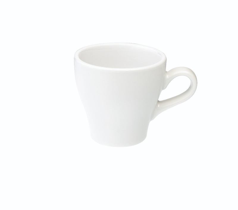 loveramics white tulip shaped cappuccino cup and saucer