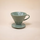 hario v60 02 dripper oiled green color