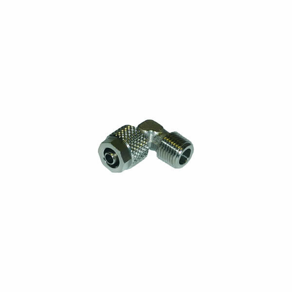 1/8" M BSP x 4mm Compression Barb Elbow Fitting