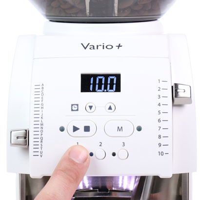baratza vario plus coffee grinder white